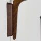 Wall light in teak and opaline glass, 1960s