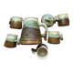 Coffee maker, organic ceramic cups