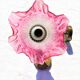 Sconces with tulip colored pink support color old gold 1 pair around 1970