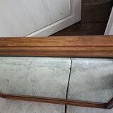 Beveled mirror in solid wood