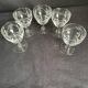 5 Ardéco chiseled crystal glasses