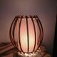 Lampe à poser en rotin