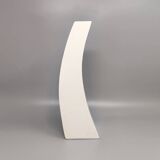 1970s Gorgeous  White Space Age Vase in Ceramic by Franco Pozzi. Made in Italy