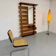 Scandinavian design teak wall unit with entrance door from the 70s