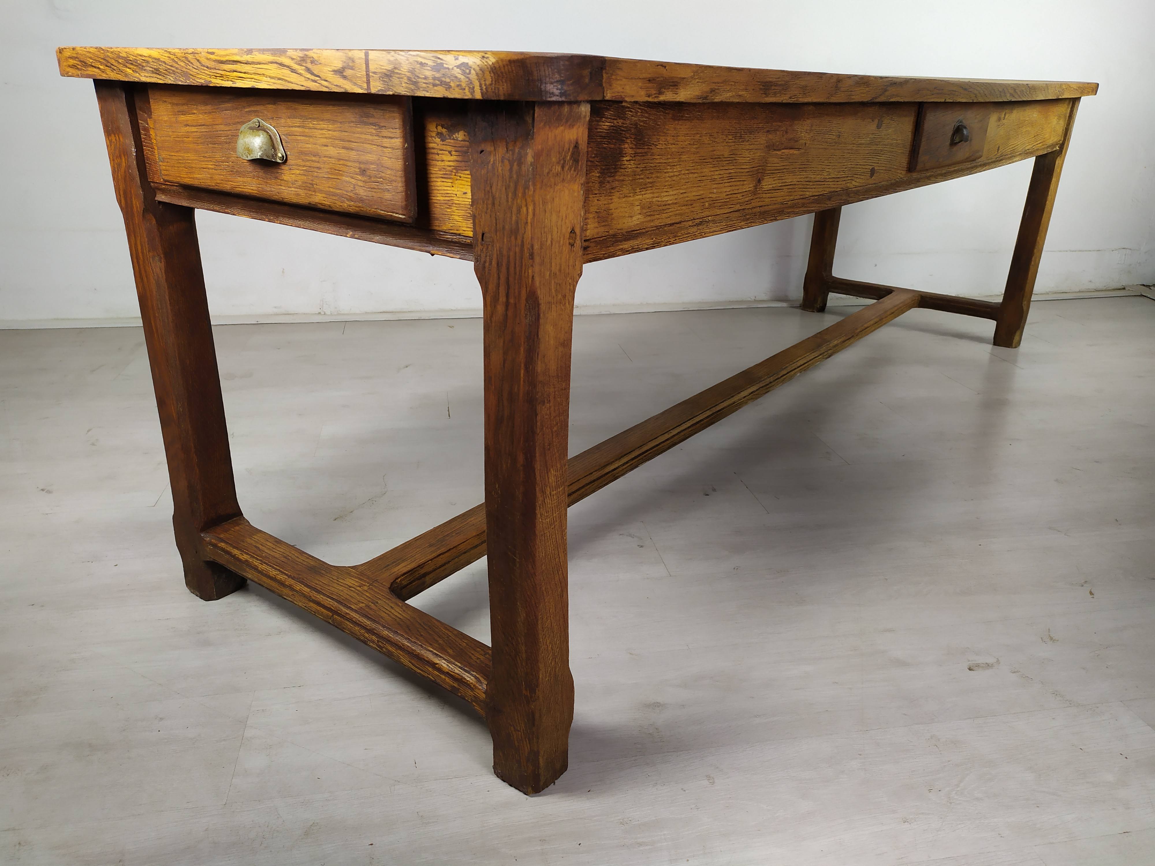 Oak farmhouse table