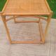 Vintage rattan and wicker coffee table