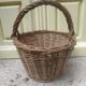Handmade antique wicker basket