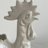 Pottery ceramic rooster - dish.