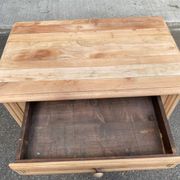 Louis-Philippe confiturier buffet from the 19th century, renovated in raw solid cherry wood.