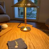 Governor 250 Brass Walnut Table Lamp