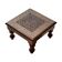 Sesham wood artisanal chowki 15 x 15 inches