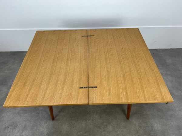 Table portefeuille pied compas années 50, vintage