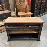 Late 19th century counter in solid oak