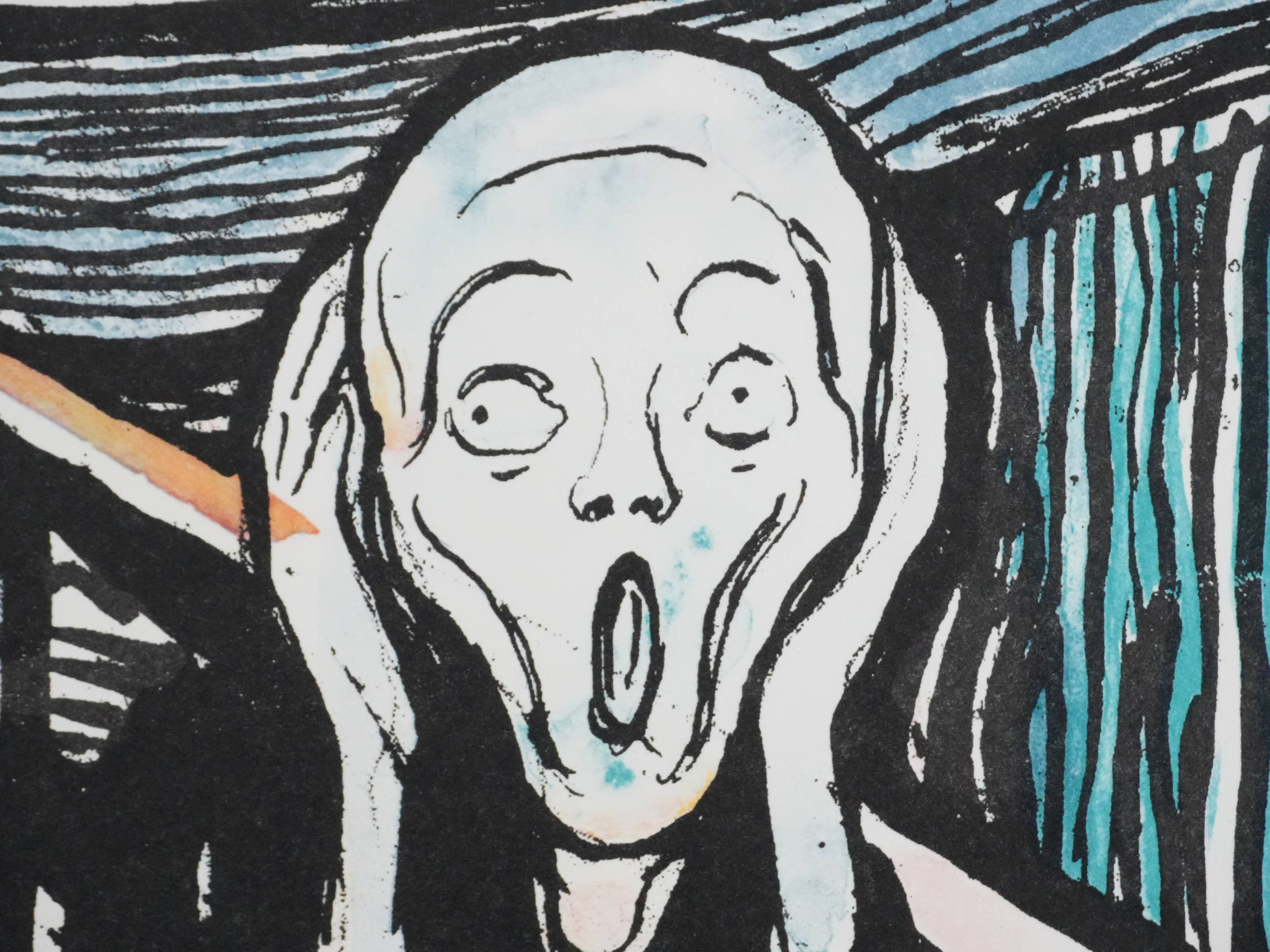 Edvard Munch: The Scream, signed lithograph