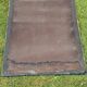 Old mirror Louis Philippe anthracite gray with pricked ice.