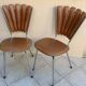 Set of 2 fan chairs 70 in skai