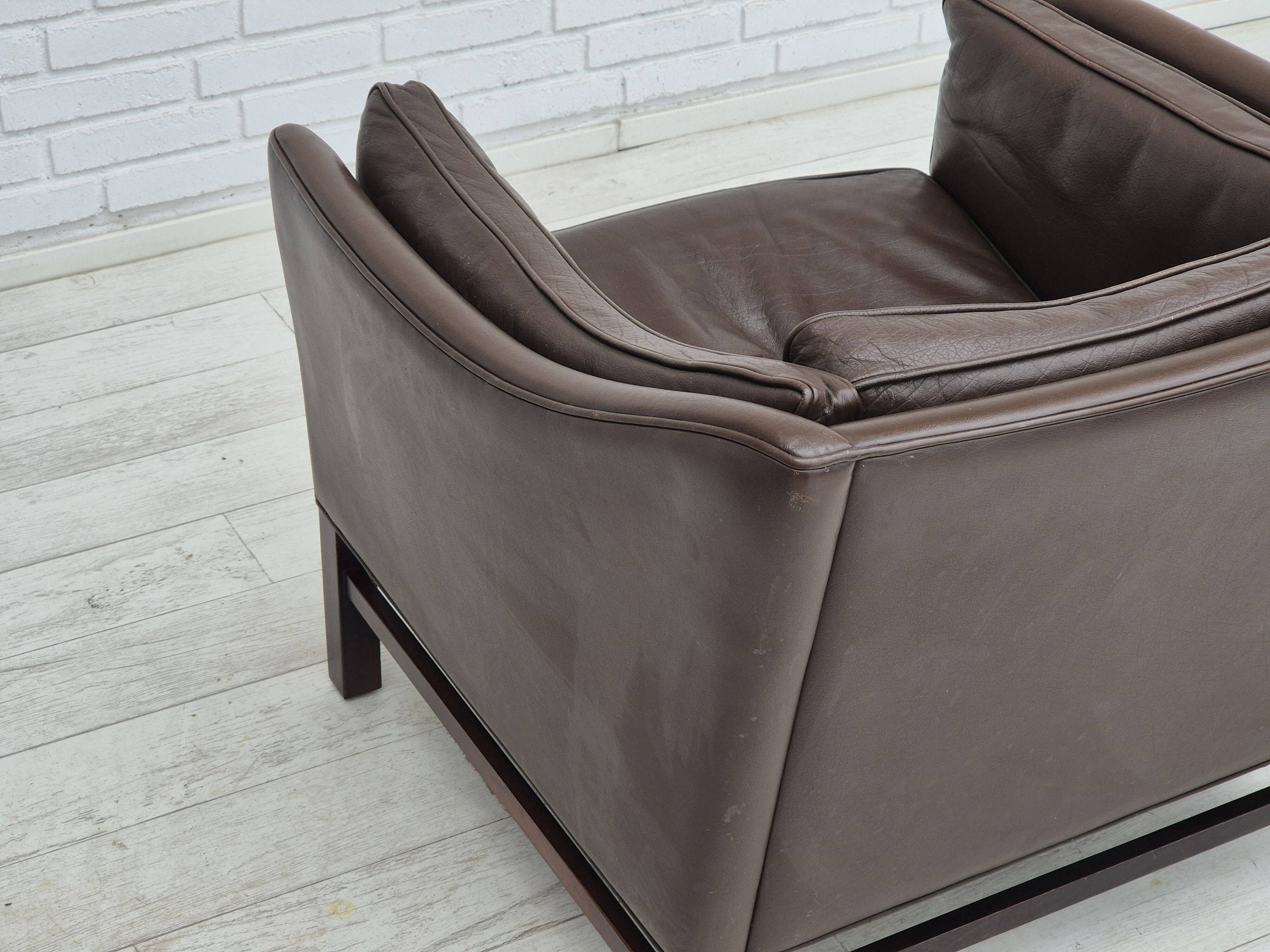 1970s, Danish design by Georg Thams for Grant Møbelfabrik, lounge chair, original condition.