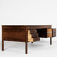 Executive desk in rosewood and leather by Søren Willadsen
