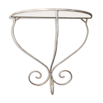 Wrought iron wall console