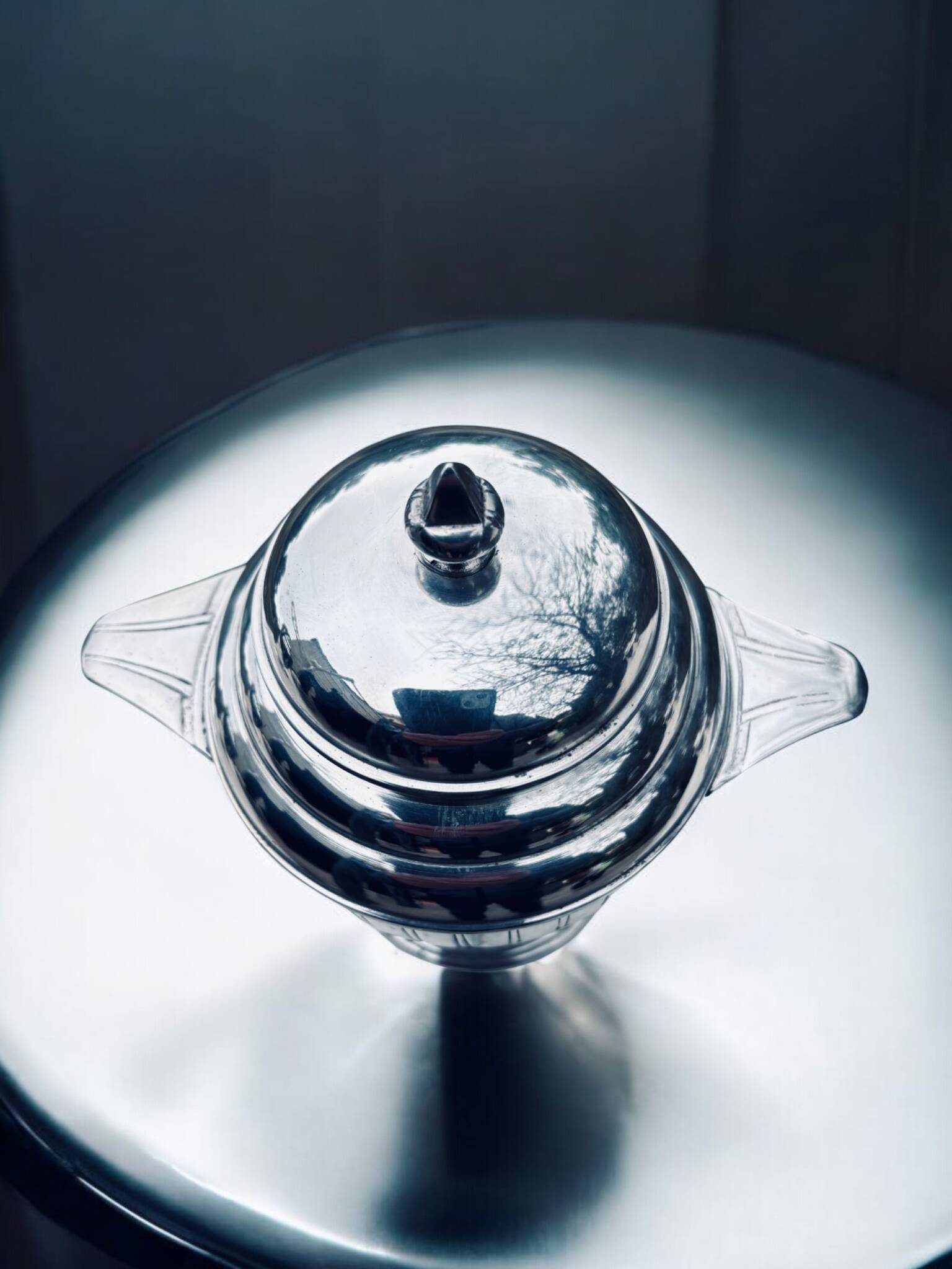 Art Deco Tea/Coffee Service Rodolphe Reysec (Silver Plated Metal)