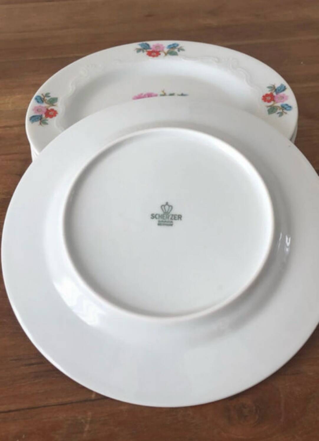 6 Scherzer dessert plates