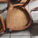 Set of 5 antique mahogany chairs in early 20th century Chippendale style.