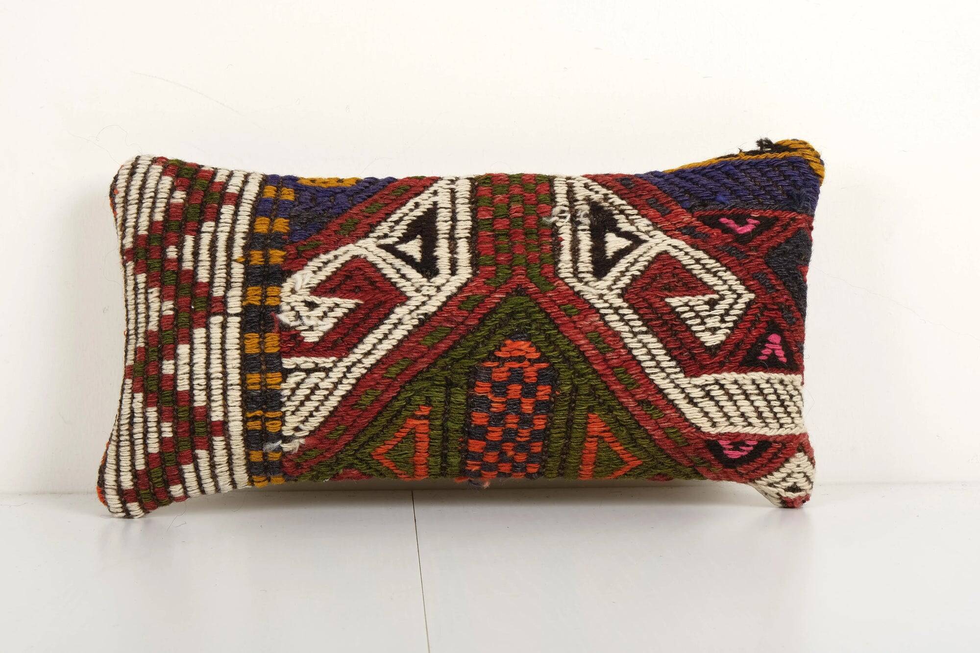 Vintage kilim cushion cover 20x41 cm