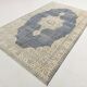 6x10 Navy Blue Turkish Vintage Rug, 193x315Cm