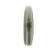 Italian wall sconces in bluish grey Murano glass and brass in mid-century modern style.