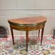 Louis XVI Style Mahogany Half Moon Table, 19th Century