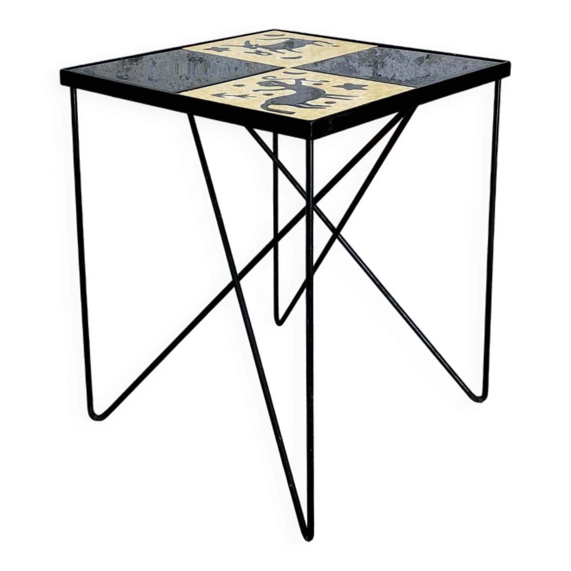 Zodiac tiled side table