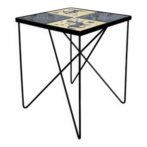 Bout de canapé carreaux