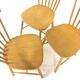 Set of 3 Scandinavian "Pinnstol" chairs, Lammhult Sweden, 1960