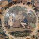 Old talking plate Creil Montereau Louis Lebeuf & Thibault