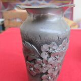 “rispal” pewter vase and pitcher
