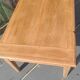 Solid wood coffee table with drawer and original key.