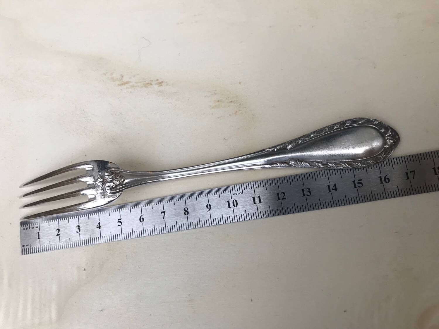 12 cheese or dessert forks - silver plated - Ravinet d'Enfert