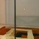 Bacco desk in transparent glass attributed to Tonelli, Italy, 1980s.