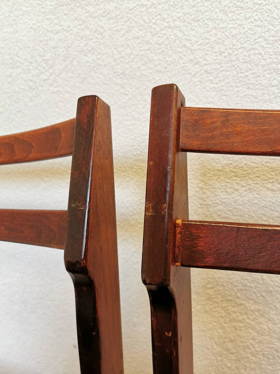 Set of 2 Vintage  Wooden Dining Chairs - Branko Ursic STOL Kamnik