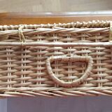Wicker suitcase