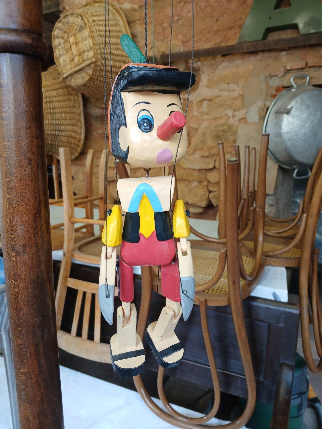 Marionnette en bois Pinocchio
