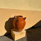 Gargoulette en terre cuite vernissée artisanat ancien ardéchois 1800
