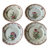 Set of 4 Lunéville plates