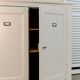 Vaisselier vintage en bois - couleurs lin