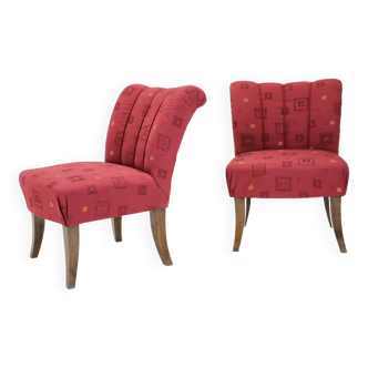 1940s Pair of Art Deco Armchairs, Czechoslovakia