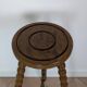 Paire tabourets tripodes