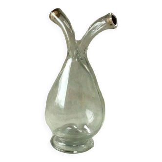 Guedoufle in blown glass vinegar oiler late 19 eme