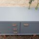 Enfilade kaki vert de gris 140 cm
