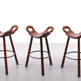 Spanish marbella sergio rodrigues bar stools 1970s