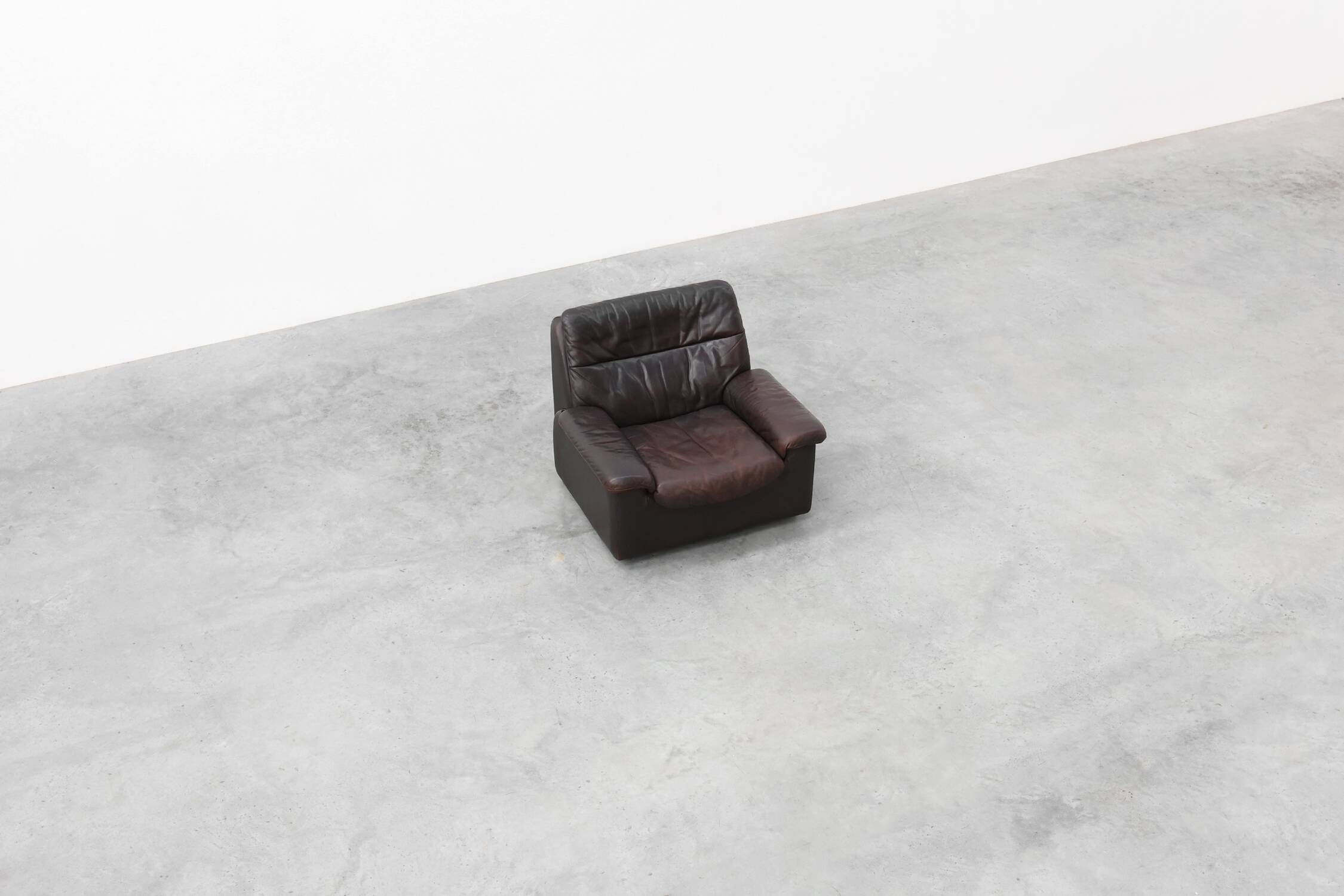 Mid-century De Sede DS‑66 brown leather Relax Chair, Switzerland 1960s